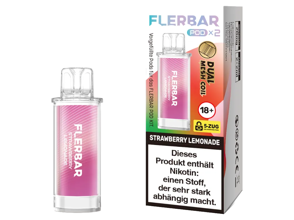 FLERBAR POD - STRAWBERRY LEMONADE