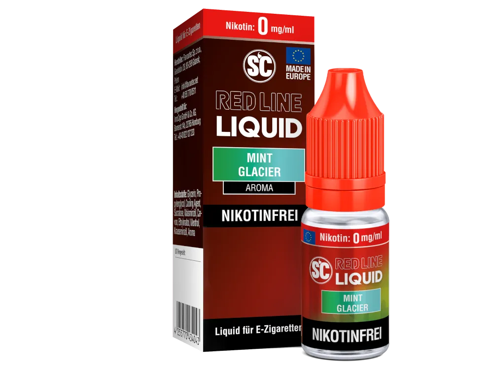 SC-RED LINE Mint Glacier - Nikotinsalz Liquid NIKOTINFREI