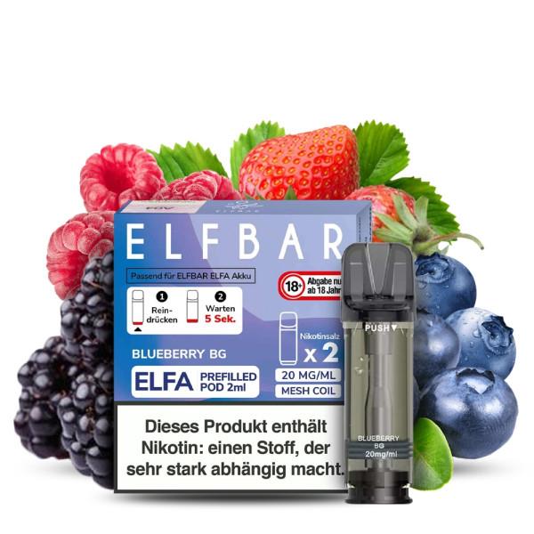 ELF BAR - ELFA Blueberry BG 2x Pods 600 Züge