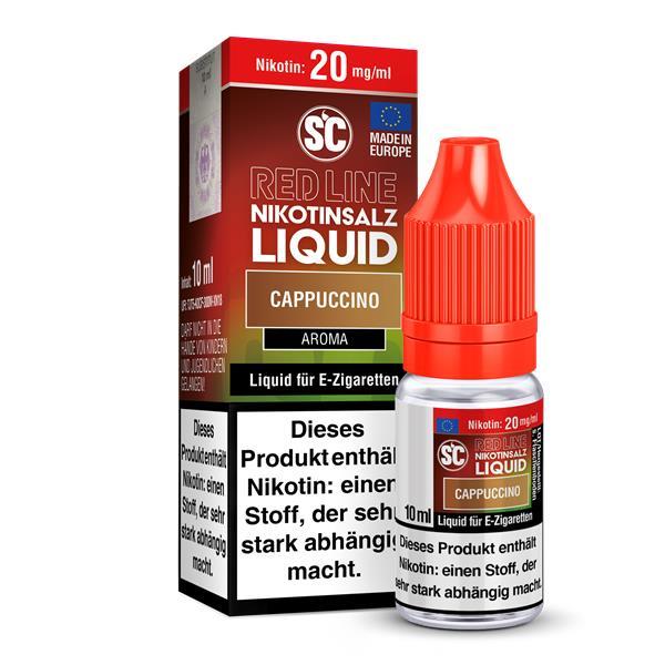 SC-RED LINE Cappuccino - Nikotinsalz Liquid 10 mg/ml