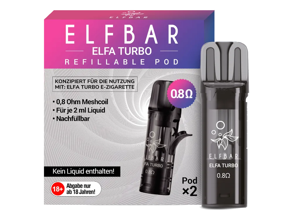 ELF BAR - ELFA TURBO Leer-Pod ( 2 Stück )