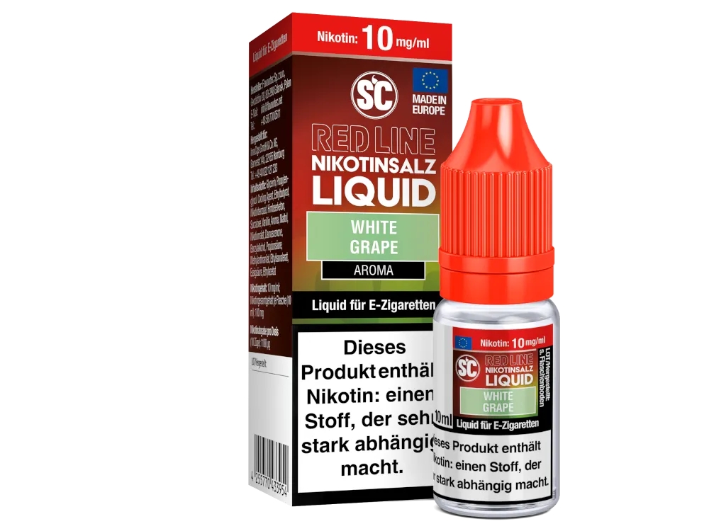 SC-RED LINE White Grape - Nikotinsalz Liquid 10 mg/ml