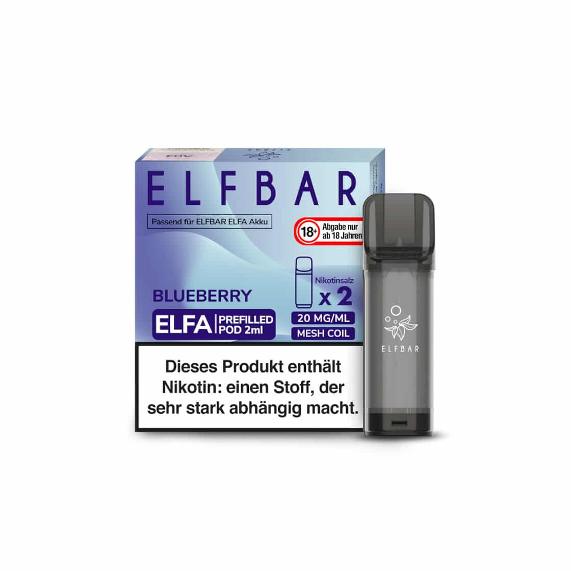 ELF BAR - ELFA Blueberry 2x Pods 600 Züge