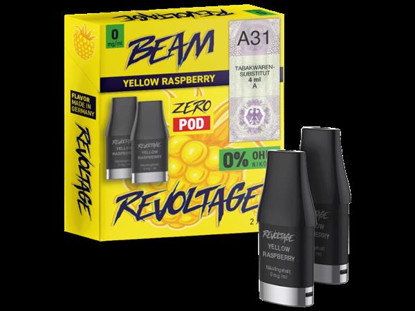 REVOLTAGE - BEAM Yellow Raspberry 2x Pods 600 Züge ohne Nikotin