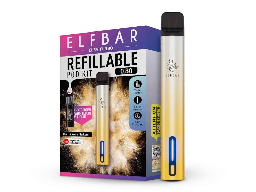 ELF BAR - ELFA TURBO Aurora-Gold POD KIT