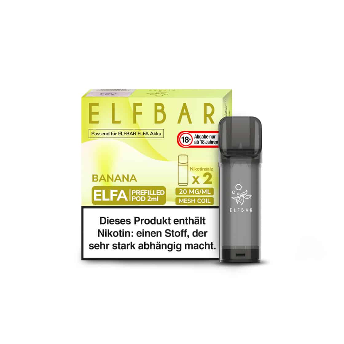 ELF BAR - ELFA Banana 2x Pods 600 Züge