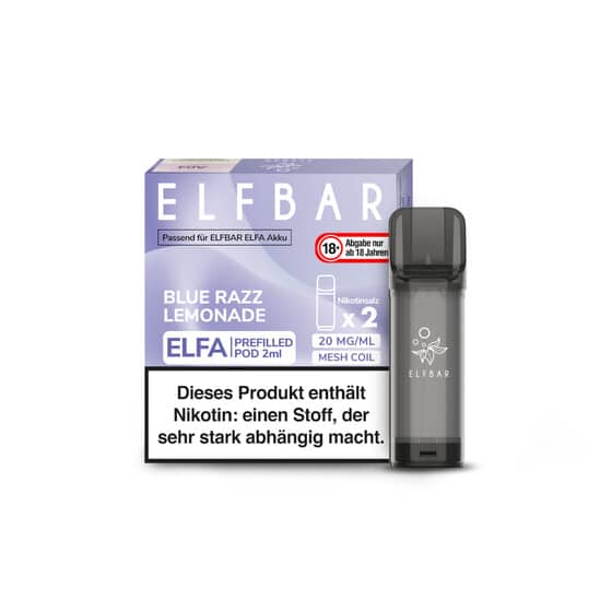 ELF BAR - ELFA Blue Razz Lemonade 2x Pods 600 Züge